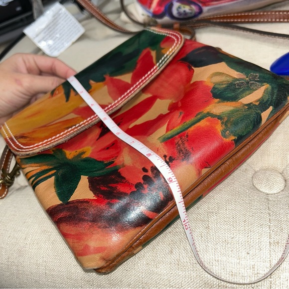 Patricia Nash Leather Spring Multicolor Balluri Tooled Crossbody Bag Florence - Picture 15 of 15